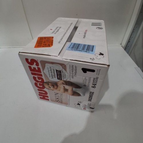 84PK HUGGIES SKIN ESSENTIALS DERMATOLOGIST APPROVED DIAPERS - SIZE 1 - 8LB-14LB image 2