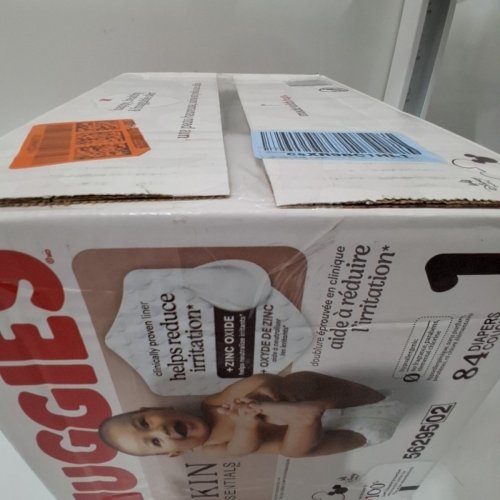 84PK HUGGIES SKIN ESSENTIALS DERMATOLOGIST APPROVED DIAPERS - SIZE 1 - 8LB-14LB image 3