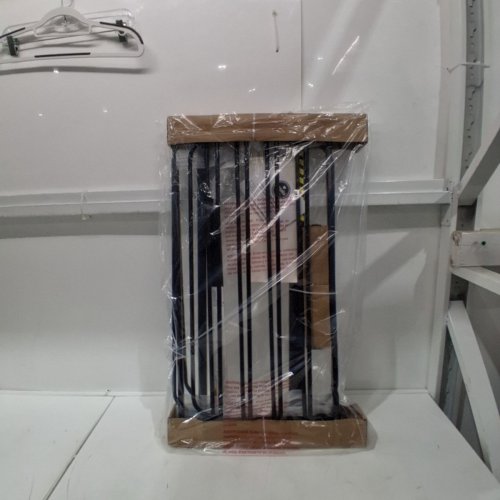 REGALO EASY STEP ADJUSTABLE EXTRA WIDE METAL SAFETY GATE, 30" X 29" - 49" - BLACK (MODEL: 1164EBDS) image 2