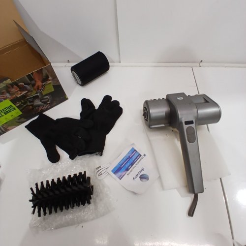 AMZANY ELECTRIC GRILL BRUSH WITH ACCESSORIES - SILVER (MODEL: MY-518) image 3