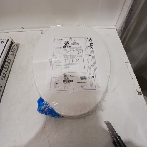 KOHLER ELONGATED BREVIA TOILET SEAT - 18" - WHITE (MODEL: K-20110-0) image 2