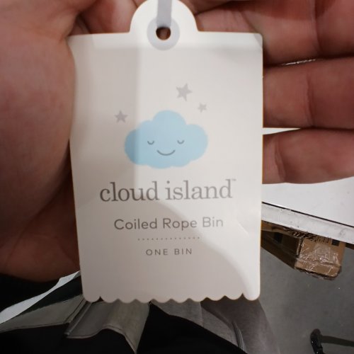CLOUD ISLAND COILED ROPE BIN - GREY AND WHITE image 2
