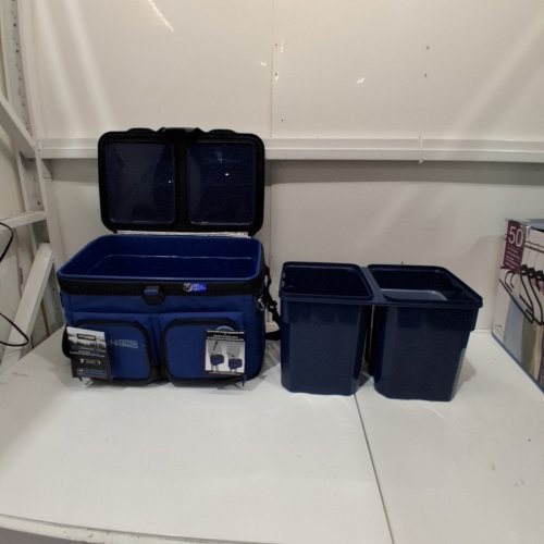 TITAN PRO TRIPLE ZIPPERLESS COOLER - 48 CANS - BLUE image 3