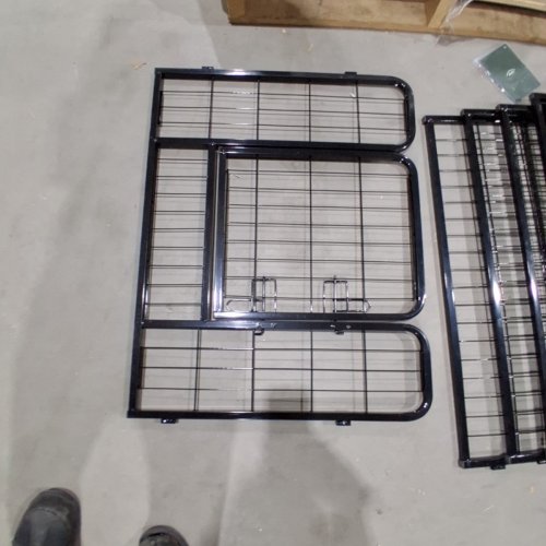 FEANDREA 8-PANEL PET PLAYPEN - IRON DOG CAGE, HEAVY DUTY, FOLDING & PORTABLE, 23" X 30" PANELS - BLACK (MODEL: PPK86H) image 4