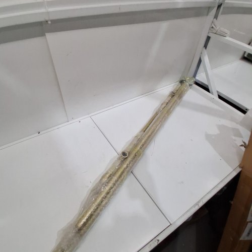 INDUSTRIAL STYLE CLOTHING RACK ON WHEELS - 47" X 63" - GOLD (MODEL: CR-1210-CA) image 3