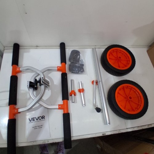 VEVOR KAYAK TRAILER - ORANGE AND SILVER (MODEL: Y02042B) image 2