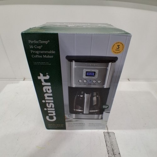 CUISINART PERFECTEMP PROGRAMMABLE COFFEE MAKER WITH DIGITAL DISPLAY - 14 CUP GLASS CARAFE - STAINLESS STEEL (MODEL: DCC-3200) image 5