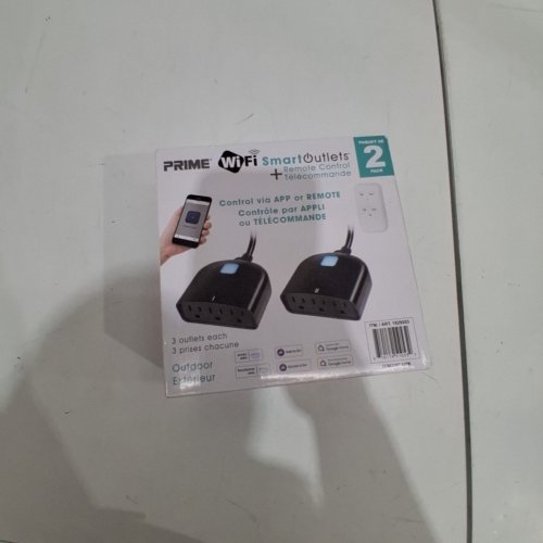 2PK PRIME OUTDOOR APP CONTROLLED SMART OUTLETS - BLACK (MODEL: 1829553) image 2