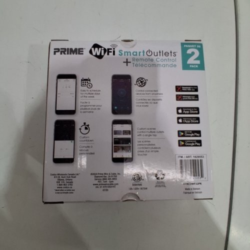 2PK PRIME OUTDOOR APP CONTROLLED SMART OUTLETS - BLACK (MODEL: 1829553) image 3