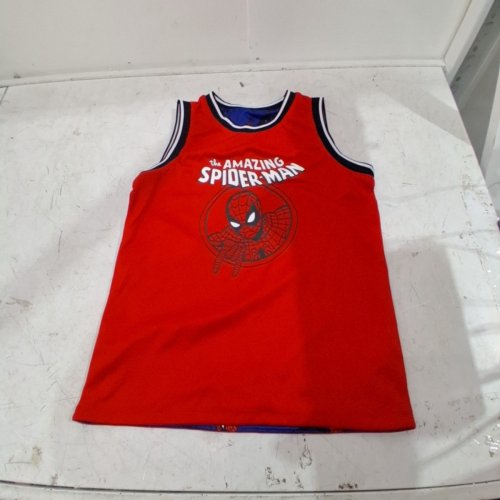BOY'S THE AMAZING SPIDER-MAN REVERSIBLE TANK TOP - LARGE (10-12) - RED image 2