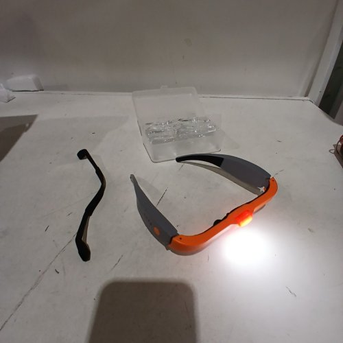KIMDDO MAGNIFYING GLASS WITH LIGHT AND 4 DETACHABLE LENSES - 1.5X TO 5X - BLACK/CLEAR - (MODEL:12539DC2) image 2
