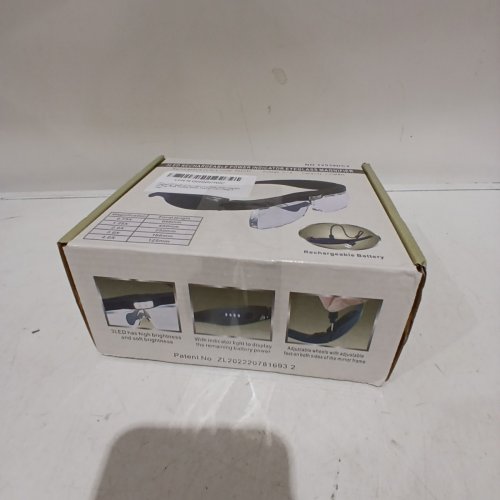 KIMDDO MAGNIFYING GLASS WITH LIGHT AND 4 DETACHABLE LENSES - 1.5X TO 5X - BLACK/CLEAR - (MODEL:12539DC2) image 4