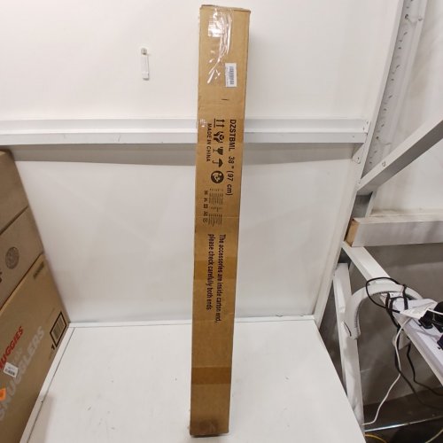 LUCKUP CORDLESS ZEBRA WINDOW BLINDS - 38" X 32" - WOOD GRAIN (MODEL: DZSTBML) image 3