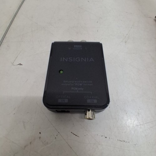 INSIGNIA OPTICAL/COAX DIGITAL-TO-ANALOG AUDIO CONVERTER - 5 V, 600MA - BLACK (MODEL: NS-HZ313-C) image 3