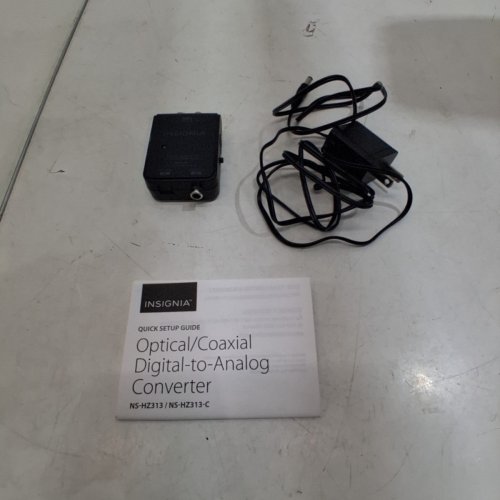 INSIGNIA OPTICAL/COAX DIGITAL-TO-ANALOG AUDIO CONVERTER - 5 V, 600MA - BLACK (MODEL: NS-HZ313-C) image 5