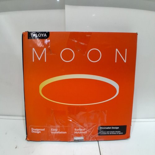 TALOYA MOON FLUSH MOUNT LED CEILING LIGHT FIXTURE - 16'' - 28W 3500K-6500K - WHITE (MODEL: 8293) image 3