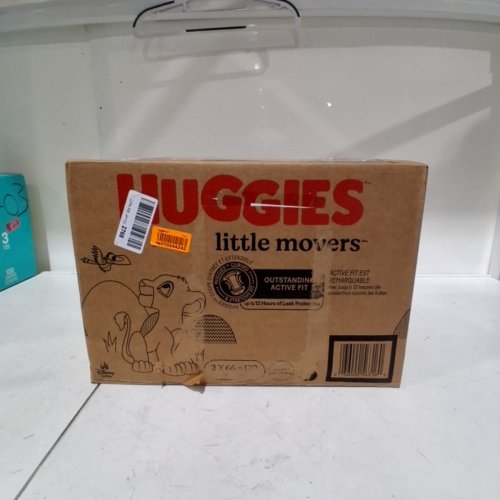 132PK HUGGIES LITTLE MOVERS DIAPERS - SIZE 5 image 3