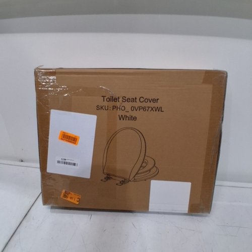 GARVEE ROUND SLOW CLOSE TOILET SEAT WITH BUILT IN TODDLER SEAT FOR POTTY TRAINING AND MAGNETS - 17" - WHITE (MODEL: PHO_0VP67XWL) image 3