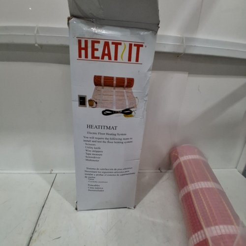 HEATIT WARMMAT ELECTRIC RADIANT SELF-ADHESIVE FLOOR HEAT HEATING SYSTEM - 60SQFT - 120V - 720W - ORANGE (MODEL: WARMMAT-120-060) image 4