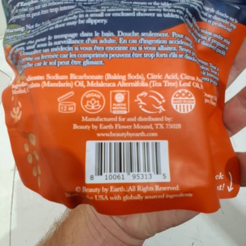 7PK BEAUTY BY EARTH CITRUS SHOWER STEAMERS BURST FOR ENERGY -198G -WHITE (MODEL: ST3-BURS-TE7P) image 4