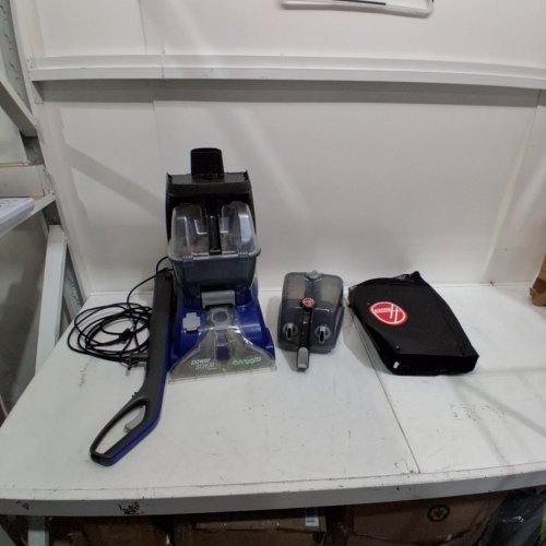 HOOVER AUTOMATIC UPRIGHT SMARTWASH+ WET CARPET CLEANER WITH INTELLISENSE PUSH-FORWARD - 8FT HOSE - WHITE/BLUE (MODEL: FH52007VCD) image 3