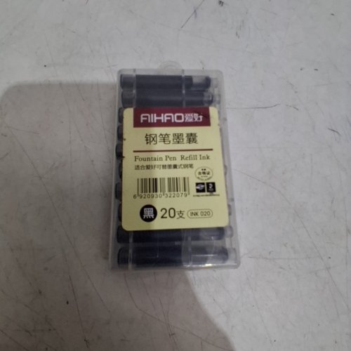 AIHAO BLACK FOUNTAIN PEN INK CARTRIDGES - BLACK (MODEL: INK 020) image 3