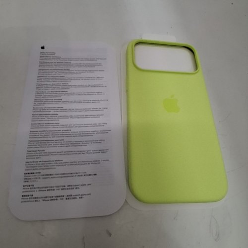APPLE SILICONE CASE WITH MAGSAFE FOR IPHONE 17 PRO MAX - NEON YELLOW (MODEL: A3560) image 3