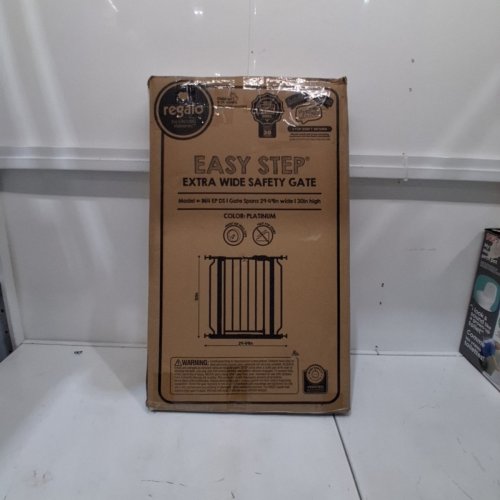 REGALO EASY STEP EXTRA WIDE BABY GATE - 29"- 49" X 30" - GREY (MODEL: 1164 EP DS) image 4