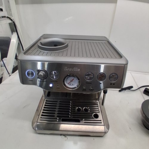 BREVILLE THE BARISTA EXPRESS ESPRESSO MACHINE WITH BUILT-IN GRINDER & MILK FROTHER - BRUSHED STAINLESS STEEL (MODEL: BES870XL/B) image 2