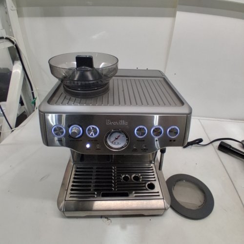 BREVILLE THE BARISTA EXPRESS ESPRESSO MACHINE WITH BUILT-IN GRINDER & MILK FROTHER - BRUSHED STAINLESS STEEL (MODEL: BES870XL/B) image 3