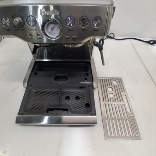 BREVILLE THE BARISTA EXPRESS ESPRESSO MACHINE WITH BUILT-IN GRINDER & MILK FROTHER - BRUSHED STAINLESS STEEL (MODEL: BES870XL/B) image 5