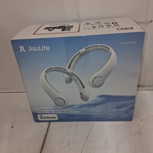 2PK JISULIFE RECHARGEABLE COOLING NECK FANS - WHITE (MODEL: 2789239) image 4