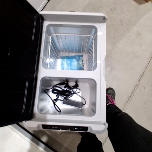 EUHOMY PORTABLE COOLER ON WHEELS FOR CAR - 12V - 50L - BLACK (MODEL: CFB-50) image 3