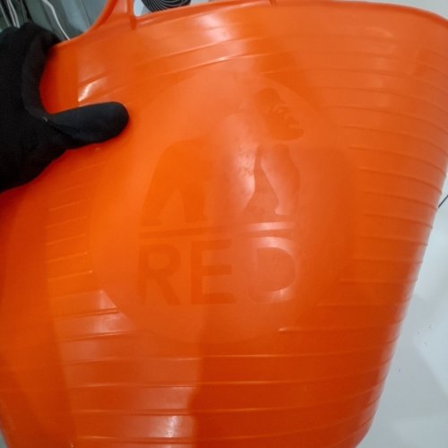 TUBTRUGS RED GORILLA FLEXIBLE MULTI-USE BUCKET TUB - 14L - ORANGE (SP14R) image 2