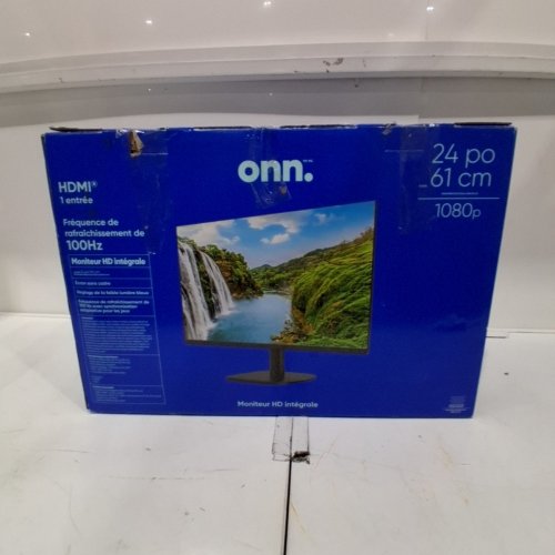 ONN. BEZEL-LESS FHD COMPUTER MONITOR - 24" 1080P 100HZ - BLACK (MODEL: 100140682) image 5