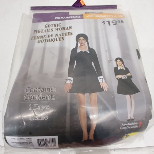 WOMEN'S PARTYHOLIC GOTHIC PIGTAILS WOMAN - MEDIUM (8-10) - BLACK (STYLE: 50202M) image 2