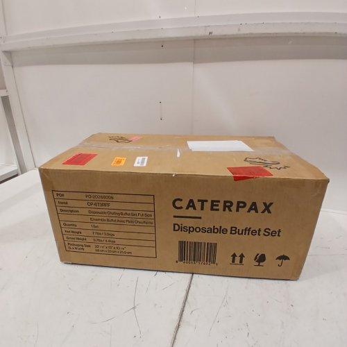 29PC CATERPAX DISPOSABLE ALUMINUM CHAFING DISH BUFFET SET - SILVER (MODEL: CP-6T3RFF) image 4