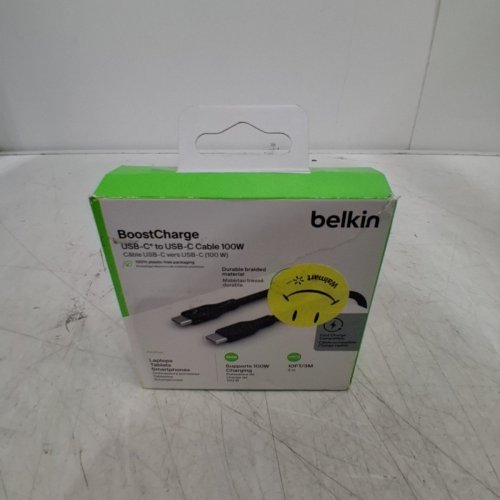 BELKIN BOOST CHARGE USB-C TO USB-C CABLE - 100W - 10FT - BLACK image 4