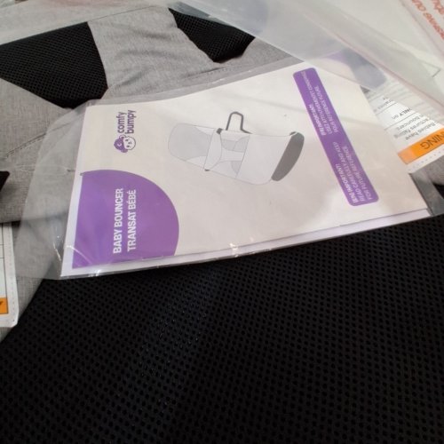COMFY BUMPY ERGONOMIC BABY BOUNCER SEAT - 0-6 MONTHS - GREY (MODEL: CFBYBR) image 3