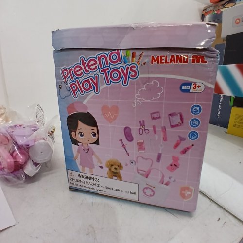 24PC MELAND TOY DOCTOR PLAYSET KIT WITH CARRYING BAG - PINK (MODEL: 918) image 3