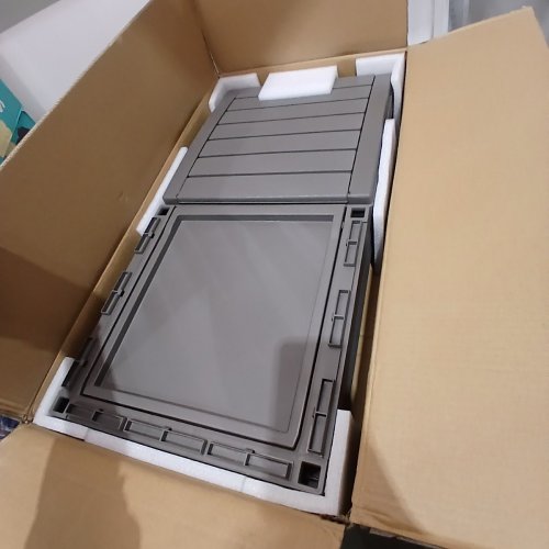 OUTDOOR TRASH CAN - 38 GAL - GREY (MODEL:FTPLDB6002) image 3