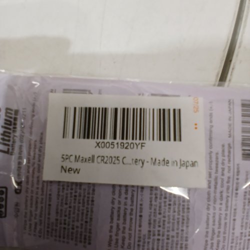 5PK MAXELL LITHIUM COIN CELL BATTERIES, WATCH & CALCULATOR BATTERY - CR2025 image 2