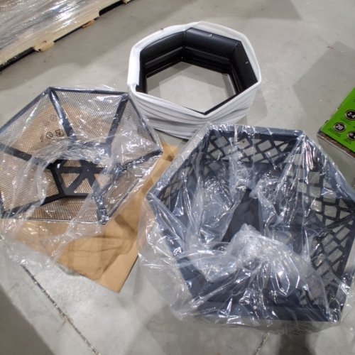 YAHEETECH HEX SHAPED FIRE BOWL - 24''- BLACK (MODEL: 592751) image 2