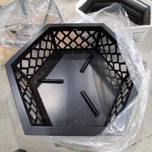 YAHEETECH HEX SHAPED FIRE BOWL - 24''- BLACK (MODEL: 592751) image 4