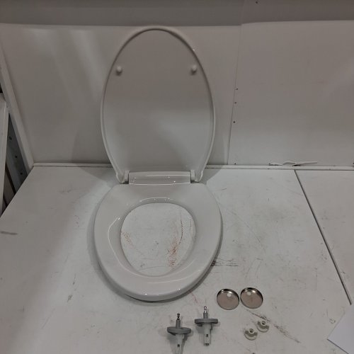 SADALAK ELONGATED SOFT CLOSE & QUICK RELEASE TOILET SEAT - 18.5" -WHITE image 2