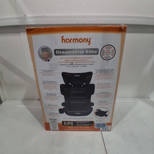 HARMONY DREAMTIME ELITE HIGH-BACK BOOSTER CAR SEAT - 40-110LB - BLACK (MODEL: 0303029BLK) image 6