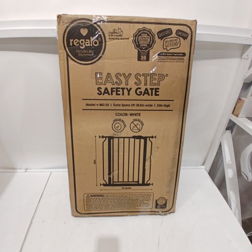 REGALO EASY STEP SAFETY GATE - 29"- 38.5" - WHITE (MODEL : 1160-DS) image 4