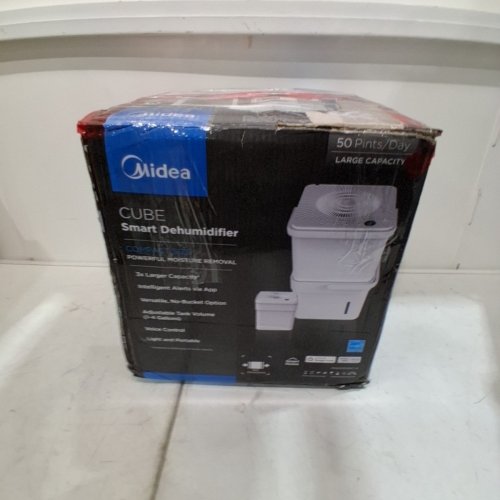 MIDEA CUBE 50 PINT SMART WIFI DEHUMIDIFIER - 4500 SQ. FT - WHITE (MODEL: MAD50S1QWT-A) image 7