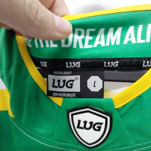 MENS LUG NORTHERN STARS HOCKEY JERSEY AND SOCKS - #29 CAPTAIN - LARGE - GREEN image 5