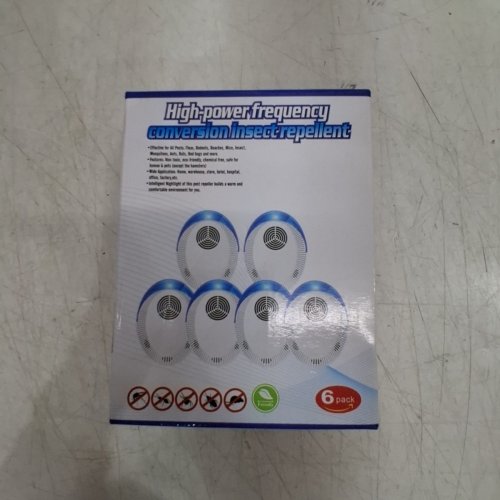 6PK PLUG IN PEST REPELLER FOR BUGS, INSECTS, ROACHES, MICE, SPIDERS, RODENTS, MOSQUITOES INDOOR USE - WHITE image 2